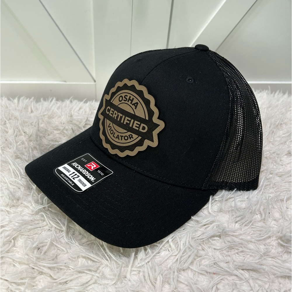 OSHA certified violator. Trucker SnapBack Richardson 112 hat.